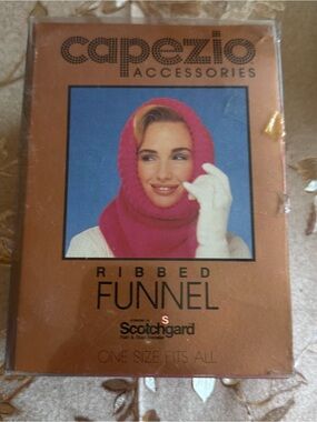NWT Vintage Capezio Ribbed Funnel Scarf (multiple colors available)